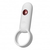 Белое эрекционное виброкольцо с пультом ДУ - Youvic - в Невинномысске купить с доставкой