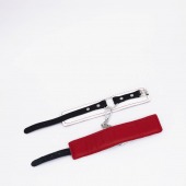 Бело-красные кожаные оковы - Crazy Handmade - купить с доставкой в Невинномысске