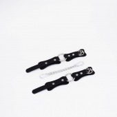 Черные кожаные наручники с кольцом - Crazy Handmade - купить с доставкой в Невинномысске