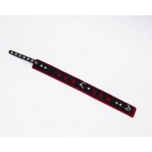 Черно-красный ошейник Sex - Crazy Handmade - купить с доставкой в Невинномысске