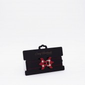 Черный ошейник с красным декором и строчкой - Crazy Handmade - купить с доставкой в Невинномысске