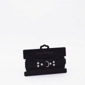 Черный ошейник из высококачественной натуральной кожи - Crazy Handmade - купить с доставкой в Невинномысске