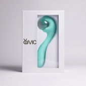 Бирюзовый вибромассажёр с деликатными токами - Youvic - купить с доставкой в Невинномысске