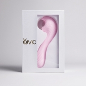 Розовый вибромассажёр с деликатными токами - Youvic - купить с доставкой в Невинномысске