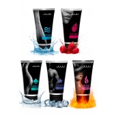 Набор из 5 лубрикантов JUJU (увлажняющий, Hot+, Long, Anal, малина) - JuJu - купить с доставкой в Невинномысске