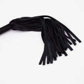 Черный кожаный флоггер - 45 см. - Crazy Handmade - купить с доставкой в Невинномысске