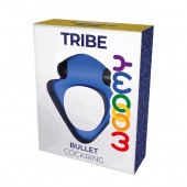 Синее эрекционное кольцо Wooomy Tribeс с вибрацией - Adrien Lastic - в Невинномысске купить с доставкой