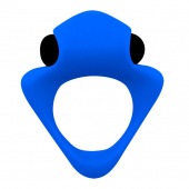 Синее эрекционное кольцо Wooomy Tribeс с вибрацией - Adrien Lastic - в Невинномысске купить с доставкой