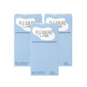 Набор из 3 упаковок ультратонких презервативов Pleasure Lab (по 12 шт.) - Pleasure Lab - купить с доставкой в Невинномысске