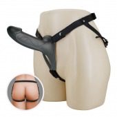 Черный полый мужской страпон London - 16,8 см. - Baile - купить с доставкой в Невинномысске