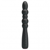 Черный гибкий анальный вибратор - 18,5 см. - Baile