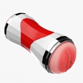 Двусторонний мастурбатор в колбе Power Grip Cup - вагина и ротик - Boys of Toys - в Невинномысске купить с доставкой