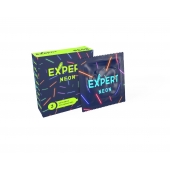 Светящиеся в темноте презервативы Expert Neon - 3 шт. - Expert - купить с доставкой в Невинномысске