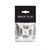 Эластичное эрекционное кольцо с черными «ресничками» - Sextaz - в Невинномысске купить с доставкой