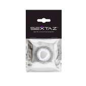 Эластичное эрекционное кольцо с длинными черными «ресничками» - Sextaz - в Невинномысске купить с доставкой