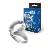 Прозрачное двойное эрекционное кольцо - Sex Expert - в Невинномысске купить с доставкой
