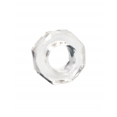 Прозрачное эрекционное кольцо в форме гайки - Sex Expert - в Невинномысске купить с доставкой