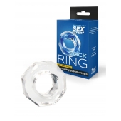 Прозрачное эрекционное кольцо в форме гайки - Sex Expert - в Невинномысске купить с доставкой
