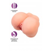 Реалистичный мастурбатор в форме попки с 2 любовными входами - No Name - в Невинномысске купить с доставкой