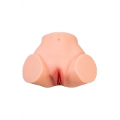 Телесный реалистичный мастурбатор-полуторс с 2 любовными входами - No Name - в Невинномысске купить с доставкой