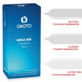 Презервативы OKOTO Mega Mix - 18 шт. - Sitabella - купить с доставкой в Невинномысске