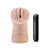 Телесный мастурбатор-вагина Ayumi с вибрацией - Blush Novelties - в Невинномысске купить с доставкой