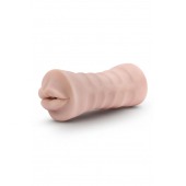 Телесный мастурбатор-ротик Nicole Vibrating Masturbator - Blush Novelties - в Невинномысске купить с доставкой
