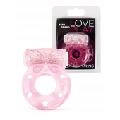 Розовое эрекционное виброкольцо с бабочкой - 1137 - в Невинномысске купить с доставкой
