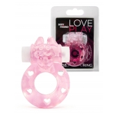 Розовое эрекционное виброкольцо в форме зайчика - 1137 - в Невинномысске купить с доставкой