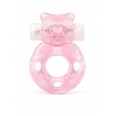 Розовое эрекционное виброкольцо в форме мишки - 1137 - в Невинномысске купить с доставкой