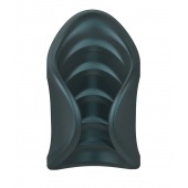 Серый сквозной мастурбатор с вибрацией Manwan Starter - Manwan - в Невинномысске купить с доставкой