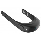 Черное эрекционное виброкольцо на ремешках - Boys of Toys - в Невинномысске купить с доставкой