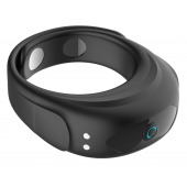 Черное эрекционное виброкольцо на ремешках - Boys of Toys - в Невинномысске купить с доставкой