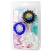 Набор из 3 эрекционных колец разного цвета и рельефа - Boys of Toys - в Невинномысске купить с доставкой