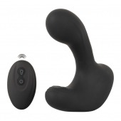 Черная анальная вибропробка с функцией расширения RC Butt Plug with 3 functions - Orion - в Невинномысске купить с доставкой