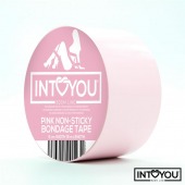 Розовый скотч для фиксации Non-Sticky Bondage Tape - 15 м. - Intoyou - купить с доставкой в Невинномысске