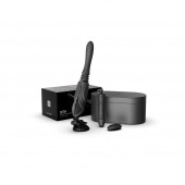 Черная секс-машина с функцией нагрева, насадками и присоской Sesh - Zalo - купить с доставкой в Невинномысске