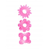 Комплект из 3 розовых эрекционных колец - Erowoman-Eroman - в Невинномысске купить с доставкой