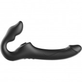 Черный безремневой страпон с 3 моторами - Ibiza - купить с доставкой в Невинномысске