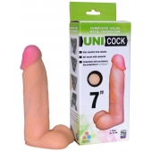 Фаллическая насадка Харнесс UNICOCK 7  - 19 см. - LOVETOY (А-Полимер) - купить с доставкой в Невинномысске