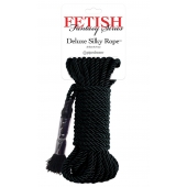 Черная веревка для фиксации Deluxe Silky Rope - 9,75 м. - Pipedream - купить с доставкой в Невинномысске