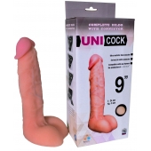 Фаллическая насадка Харнесс UNICOCK 9  - 24 см. - LOVETOY (А-Полимер) - купить с доставкой в Невинномысске