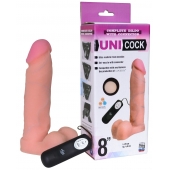 Фаллическая насадка Харнесс UNICOCK 8  с вибрацией - 20 см. - LOVETOY (А-Полимер) - купить с доставкой в Невинномысске