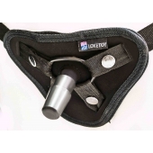 Страпон с 2 насадками и вибрацией UniStrap - 20 и 18 см. - LOVETOY (А-Полимер) - купить с доставкой в Невинномысске