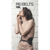 Пояс с клёпками Yona Black - Rebelts - купить с доставкой в Невинномысске