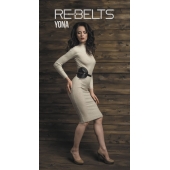 Пояс с клёпками Yona Black - Rebelts - купить с доставкой в Невинномысске