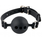 Силиконовый кляп-шар с отверстиями для дыхания Silicone Breathable Ball Gag Small - Pipedream - купить с доставкой в Невинномысске