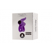 Эрекционное кольцо с подхватом мошонки и стимуляцией клитора Bullet Lastic Ring - Adrien Lastic - в Невинномысске купить с доставкой