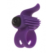 Эрекционное кольцо с подхватом мошонки и стимуляцией клитора Bullet Lastic Ring - Adrien Lastic - в Невинномысске купить с доставкой