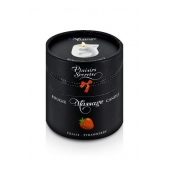 Массажная свеча с ароматом клубники Bougie de Massage Gourmande Fraise - 80 мл. - Plaisir Secret - купить с доставкой в Невинномысске
